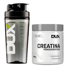 Kit Dux Creatina 100% Pura 300g + Coqueteleira Dux Pro 800ml Sabor Sem Sabor Foto mini 1