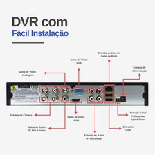 Kit Dvr Gravador De Vídeo Tudo Forte 4 Canais Com Hd 500gb Foto mini 4