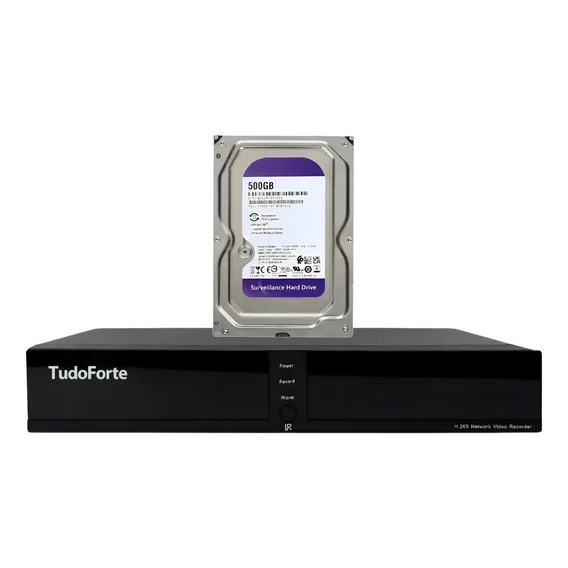 Kit Dvr Gravador De Vídeo Tudo Forte 8 Canais Com Hd 500gb Foto 1