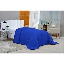 Kit Edredom Casal Queen Dupla Face 01 Pçs Variados Cor Azul Royal Foto mini  2