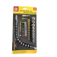 Kit Eixo Extensor Flexível Furadeira Parafusadeira Chicote Foto mini 1