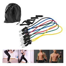 Kit Elástico 11peças Extensor Funcional Treino Casa Crossfit Foto mini 1