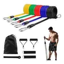 Kit Elástico Extensor 11 Peças ExercĂcio Funcional Tubing Foto mini 2