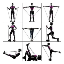 Kit Elástico Extensor 11 Peças ExercĂcio Funcional Tubing Foto mini 3