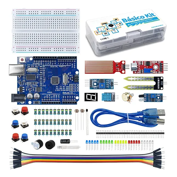 Kit eletr么nico b谩sico Arduino Uno R3 Kit eletr么nico Foto 1