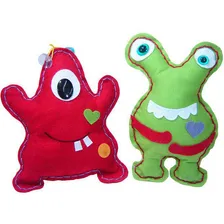 Kit Em Feltro Monstrinhos - Bolota E Zarolho-kits For Kids Foto mini 3