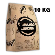 Kit Embalagem Saco Papel Kraft G Delivery Hamburguer Ifood Foto mini 1