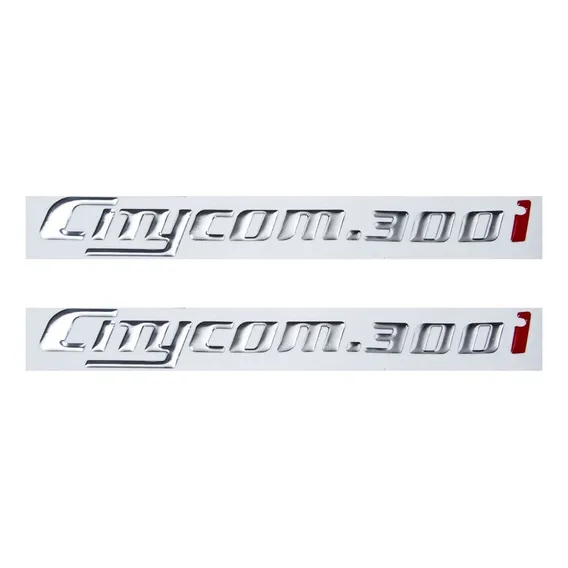 Kit Emblema Adesivo Resinado Dafra Sym Citycom 300i 001 Foto 1