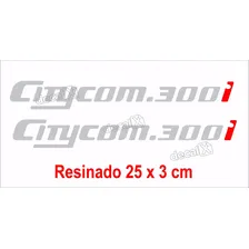 Kit Emblema Adesivo Resinado Dafra Sym Citycom 300i 001 Foto mini 2