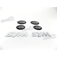 Kit Emblema Adesivo Resinado Rabeta Tanque Roda Dafra Sym Cor PADRÃO Foto mini 3