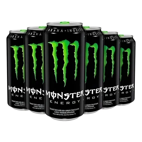Kit Energético Monster Lata 473ml Tradicional 6 Unidades Foto 1