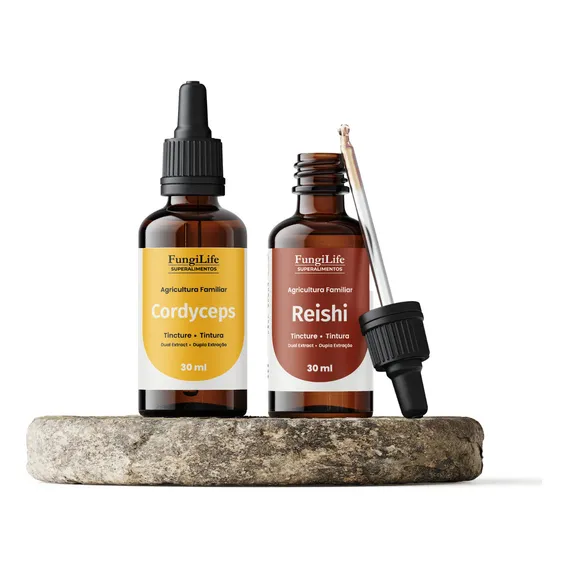 Kit Energia E EquilÃbrio Extrato Cordyceps + Reishi 30ml Foto 1