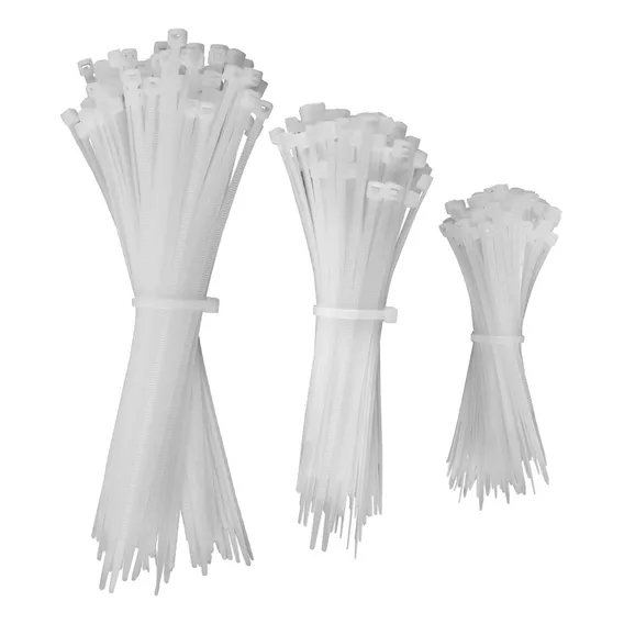 Kit Enforca Gato 300 Abraçadeira De Nylon Brancas 10/15/20cm Foto 1