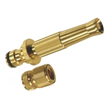 Kit Engate Rápido 1/2'' + Esguicho Metal Aluminio Dourado Foto mini 2