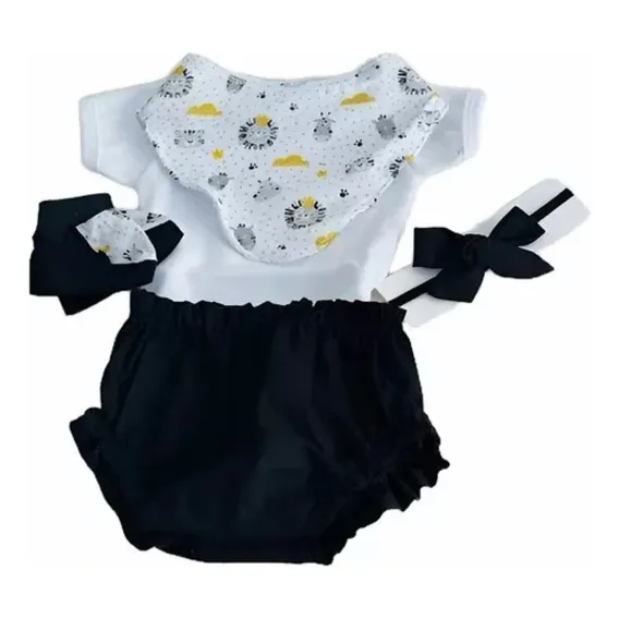 Kit Enxoval Preto E Branco - Bebe Reborn Foto 1