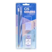 Kit Escolar Colors Azul - Cis Foto mini 1