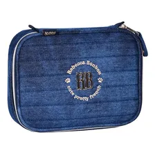 Kit Escolar Rebecca Bonbon Mochila Lancheira Estojo Jeans Foto mini 4