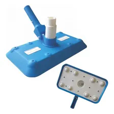 Kit Escova Curva 44 Cm + Aspirador Esfera Para Piscina Fibra Foto mini 2
