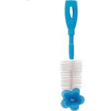 Kit Escova E Pinça Mamadeira Azul Buba BebĂȘ Limpeza Baby Foto mini 4
