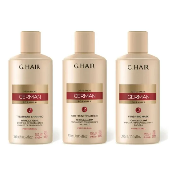Kit Escova Progressiva Alemã Ghair 3 X 300ml Foto 1