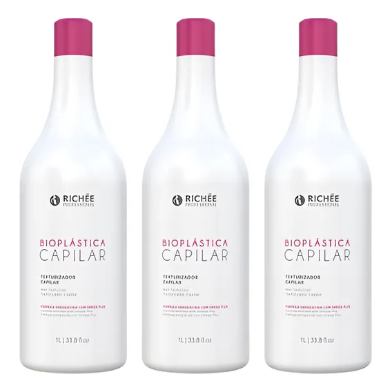 Kit Escova Progressiva Bioplastica 3x1000ml Foto 1