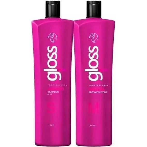 Kit Escova Progressiva Fox Gloss 2x1l Foto 1
