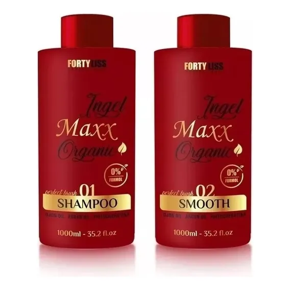 Kit Escova Progressiva Ingel Maxx 2x1000ml Foto 1