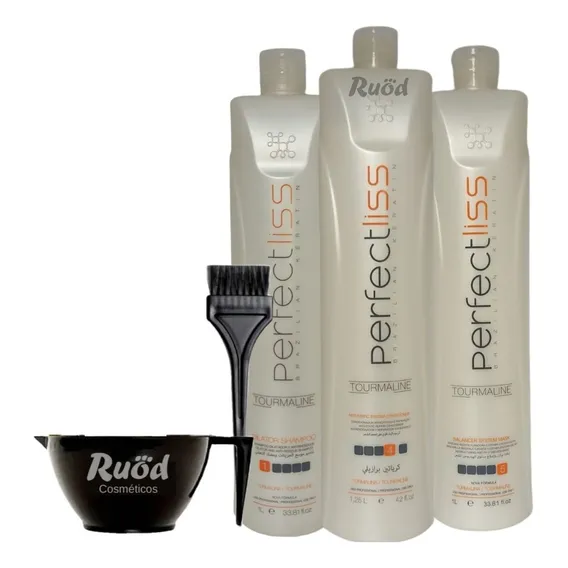 Kit Escova Progressiva Perfect Liss Turmalina Visat Hair Foto 1