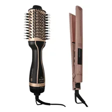 Kit Escova Stylish E Prancha Elegance Led Keration Bivolt Foto mini 1