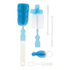 Kit Escovas Mamadeiras De Bico E Canudos Azul 7290 - Buba Foto mini 1