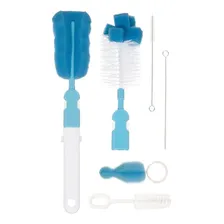 Kit Escovas Mamadeiras De Bico E Canudos Azul 7290 - Buba Foto mini 4