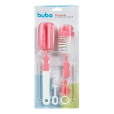 Kit Escovas Para Mamadeiras, Bicos E Canudos - Rosa - Buba Foto mini 2