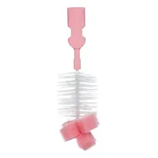 Kit Escovas Para Mamadeiras, Bicos E Canudos - Rosa - Buba Foto mini 4