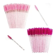 Kit Escovinhas + Microbrush + Mini Ventilador Para Cílios Cor Rosa Foto mini 4