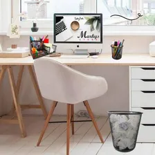 Kit Escrit贸rio Organizador Mesa Lixeira Porta Caneta L谩pis Foto mini 3