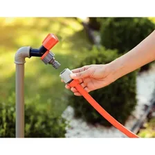 Kit Esguicho Regulável Com Adaptador Fêmea 2 Engates Rápidos Para Mangueira Foto mini 3