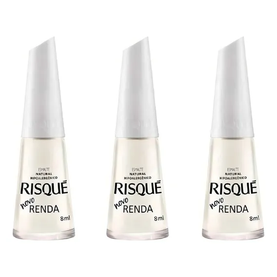 Kit Esmalte Renda 3 Unidades - Risque Foto 1