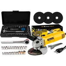 Kit Esmerilhadeira Lixadeira Angular + Soquetes + 3 Discos Foto  mini 1