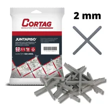 Kit Espaçador Juntapiso 2mm Cortag Com 100 Peças Foto mini 4
