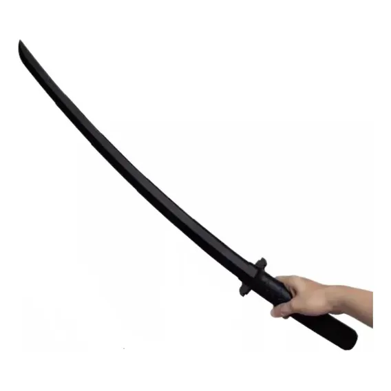 Kit Espada Ninja Katana De Brinquedo Infantil Samurai Preta Foto 1
