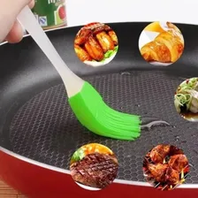 Kit Espatula E Pincel Silicone Culinário Cabo Acrílico Bolo Foto mini 4