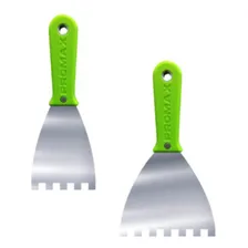 Kit Espatulas Aço Inox 2 Pç Promax Raspar Pintura Pedreiro Foto  mini 1