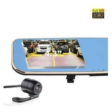 Kit Espelho Retrovisor Lcd Com Câmera De Ré E Camera Frontal Foto mini  3