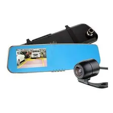 Kit Espelho Retrovisor Lcd Com Câmera De Ré E Camera Frontal Foto  mini 1