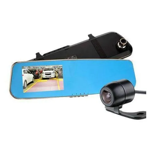 Kit Espelho Retrovisor Lcd Com Câmera De Ré E Camera Frontal Foto 1