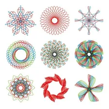 Kit Espirógrafo Régua Mágica Desenho Mandala Geometrica Foto mini 4