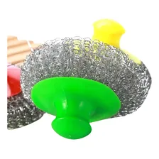 Kit Esponja Reutilizável Escova Limpeza Aço Inoxidável Foto mini 1