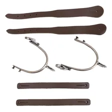 Kit Espora Batida Inox Roseta Com 10 Pontas +correia Simples Foto mini  2