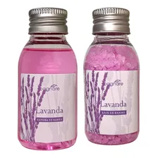 Kit Espuma E Sais De Banho Lavanda Relaxa Hidromassagem Foto mini 1