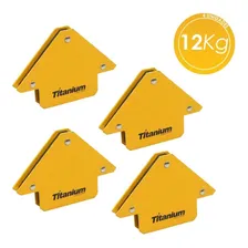 Kit Esquadro Magnetico Para Solda 4 Pecas 12kg Titanium Kit Foto mini 1